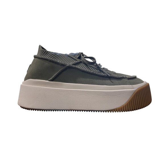 UGG EZ-Duzzit Platform Sneaker Lace-Up Clover Green 1152717 Size 10 - Picture 8 of 10